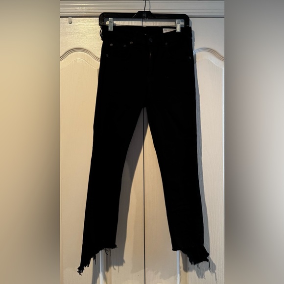 Rag & Bone Black 10 Inch Capri Jeans - Size 28 - Picture 1 of 7